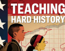 Two children, reads: Teaching Hard History